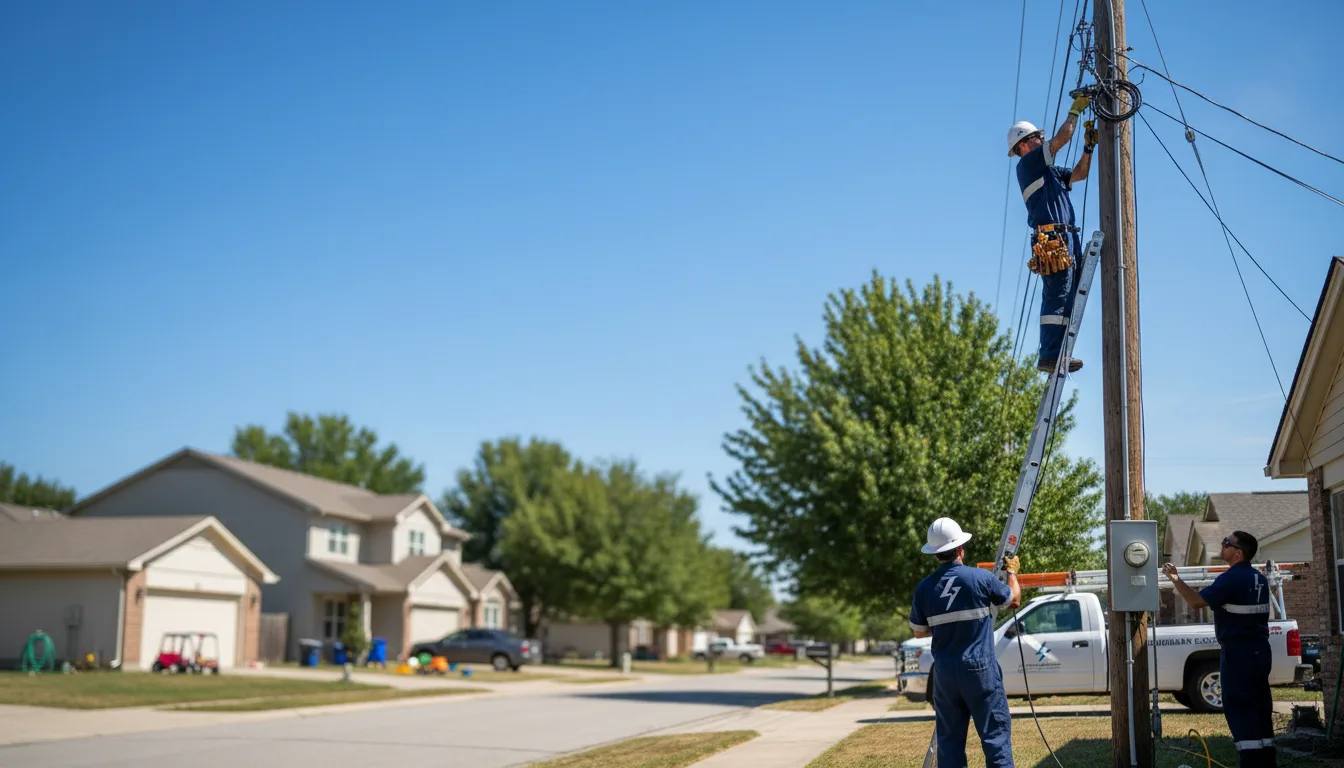 Residential electrician providing installation services in Pine Hill, AL